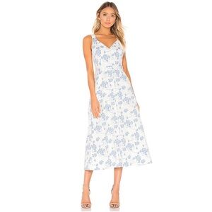 equipment femme oleisa floral print button down midi dress